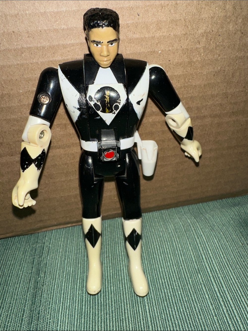 Vintage Zack Black Power Rangers action figure (1993)